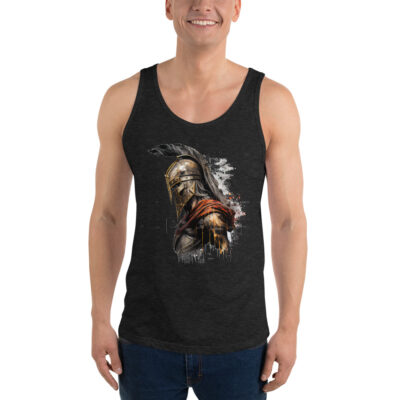 mens-staple-tank-top-charcoal-black-triblend-front-spartan