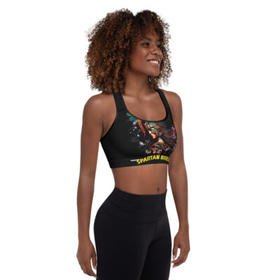 Padded sports bra black