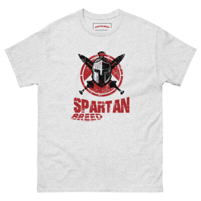 mens-classic-tee-ash-front-Spartan Breed