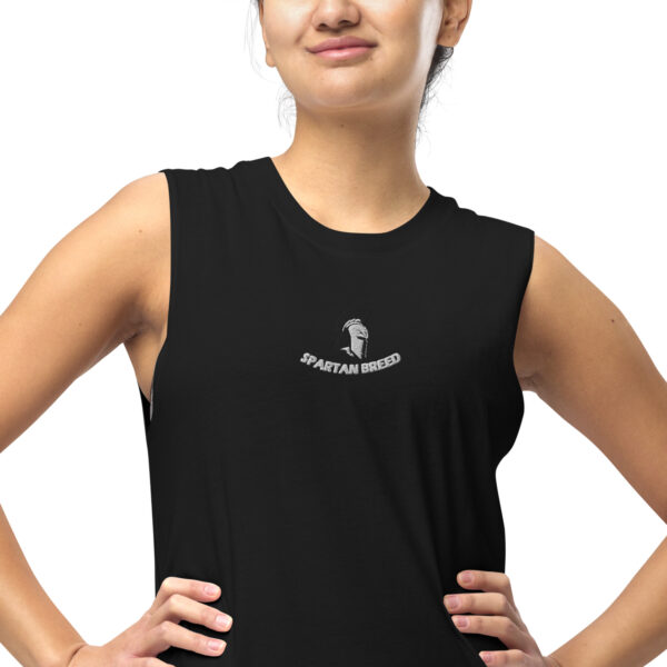 Muscle Shirt Centred Logo - Image 2