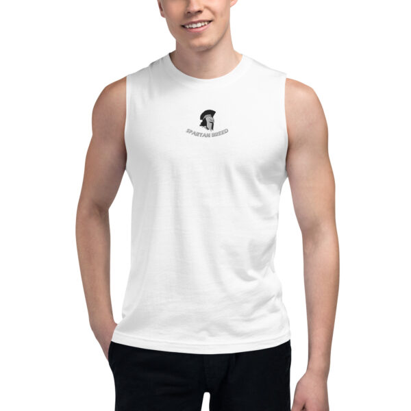 Muscle Shirt Centred Logo - Image 29